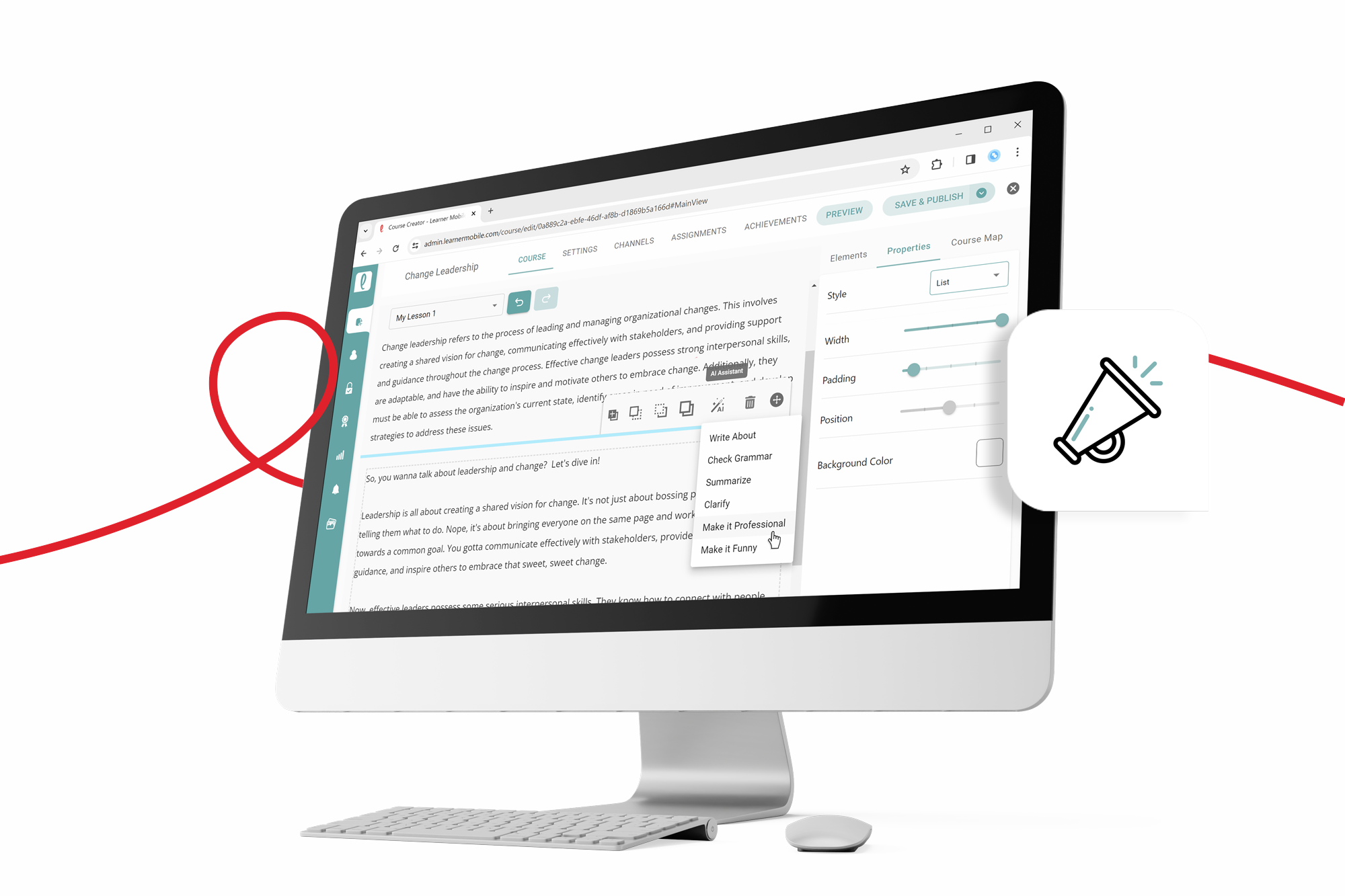 screenshot of Learner Mobile
